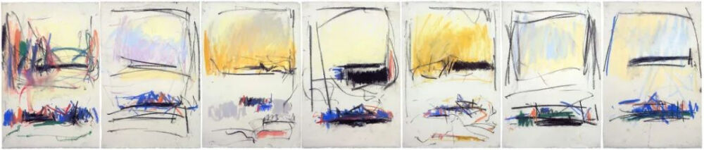 Untitled,1978,Pastel on paper,58.3x275.1cm