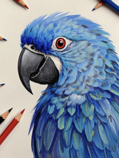 彩铅鸟