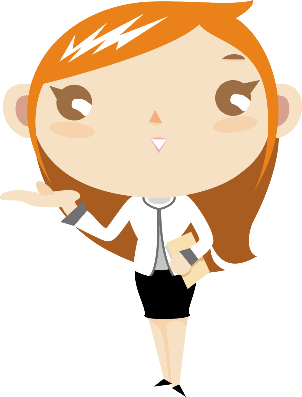 矢量卡通人物 女性