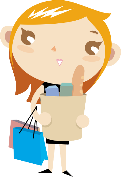 矢量卡通人物 女性