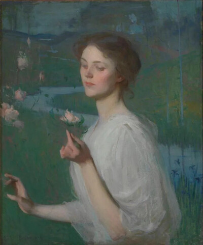 弗兰克·韦斯顿·本森(Frank Weston Benson, 1862~1951）是来自马萨诸塞州塞勒姆的美国艺术家，以其现实主义肖像画、美国印象派绘画、水彩画和蚀刻画而闻名。他擅长描绘世纪之交时美国社会的景象，创作出了当时美国社…