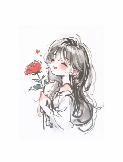 花，少女