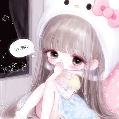 可爱的Hello Kitty风格头像