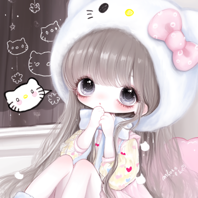 可爱的Hello Kitty风格头像
