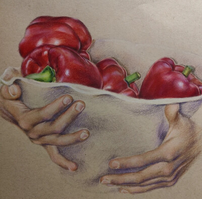 彩铅画