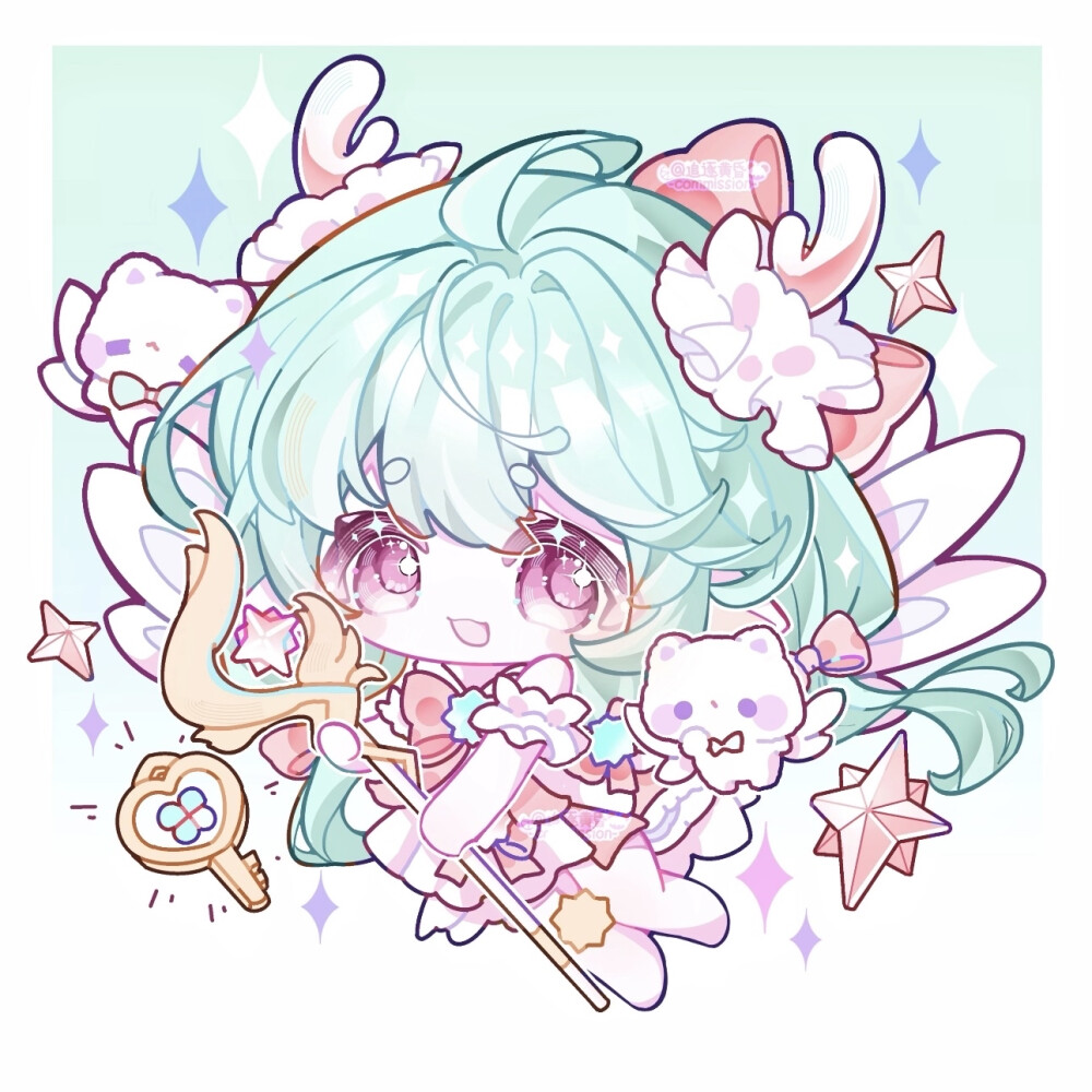 王者荣耀 瑶 时之祈愿Q版头像
画师：追逐黄昏