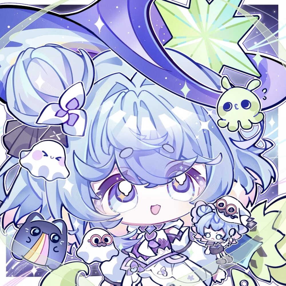 王者荣耀 小乔 时之魔女Q版头像
画师：追逐黄昏