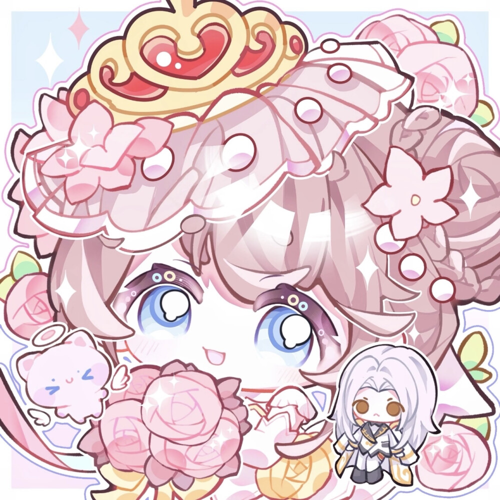 王者荣耀 大乔&小乔 婚纱Q版头像
画师：追逐黄昏