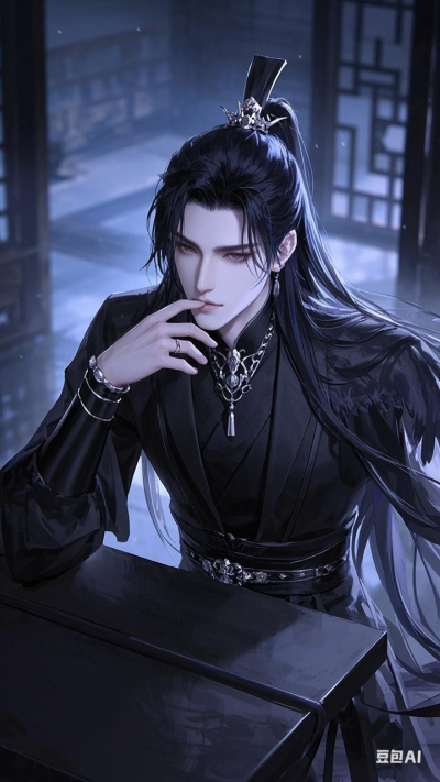 古风黑衣美男壁纸
