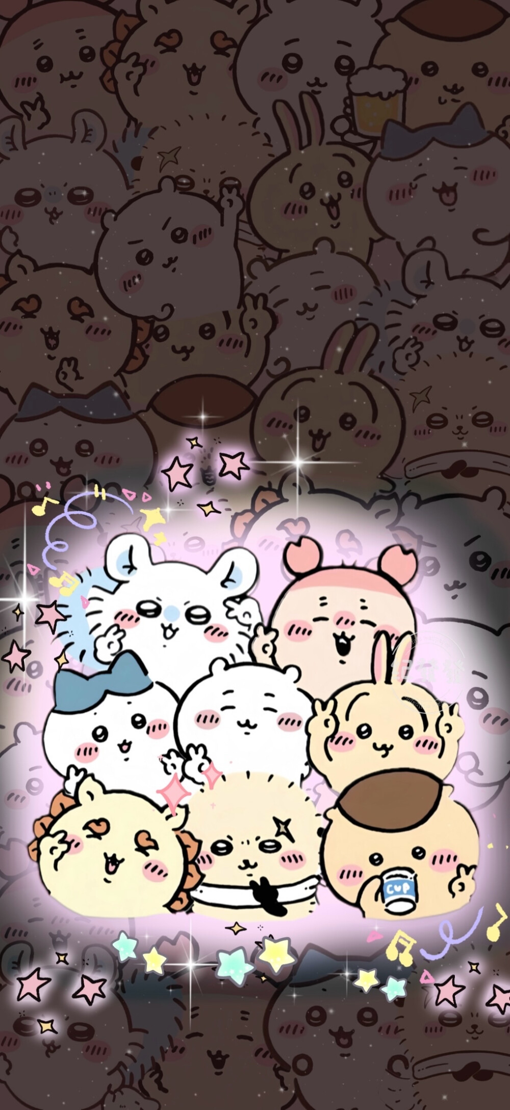 Chiikawa发光壁纸
