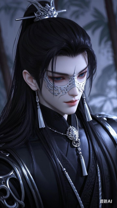 古风黑衣美男壁纸