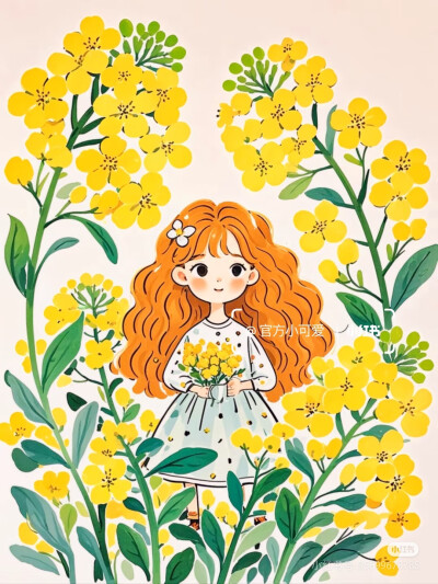油菜花女孩动漫