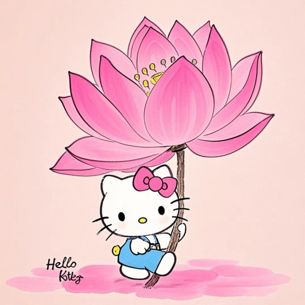 Hello Kitty头像 微信头像 QQ头像 毛毡 公仔 软绵绵 超级可爱 花花 荷花