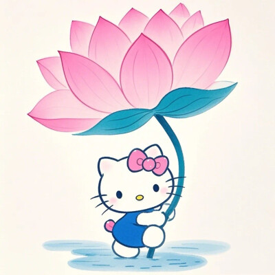 Hello Kitty头像 微信头像 QQ头像 毛毡 公仔 软绵绵 超级可爱 花花 荷花