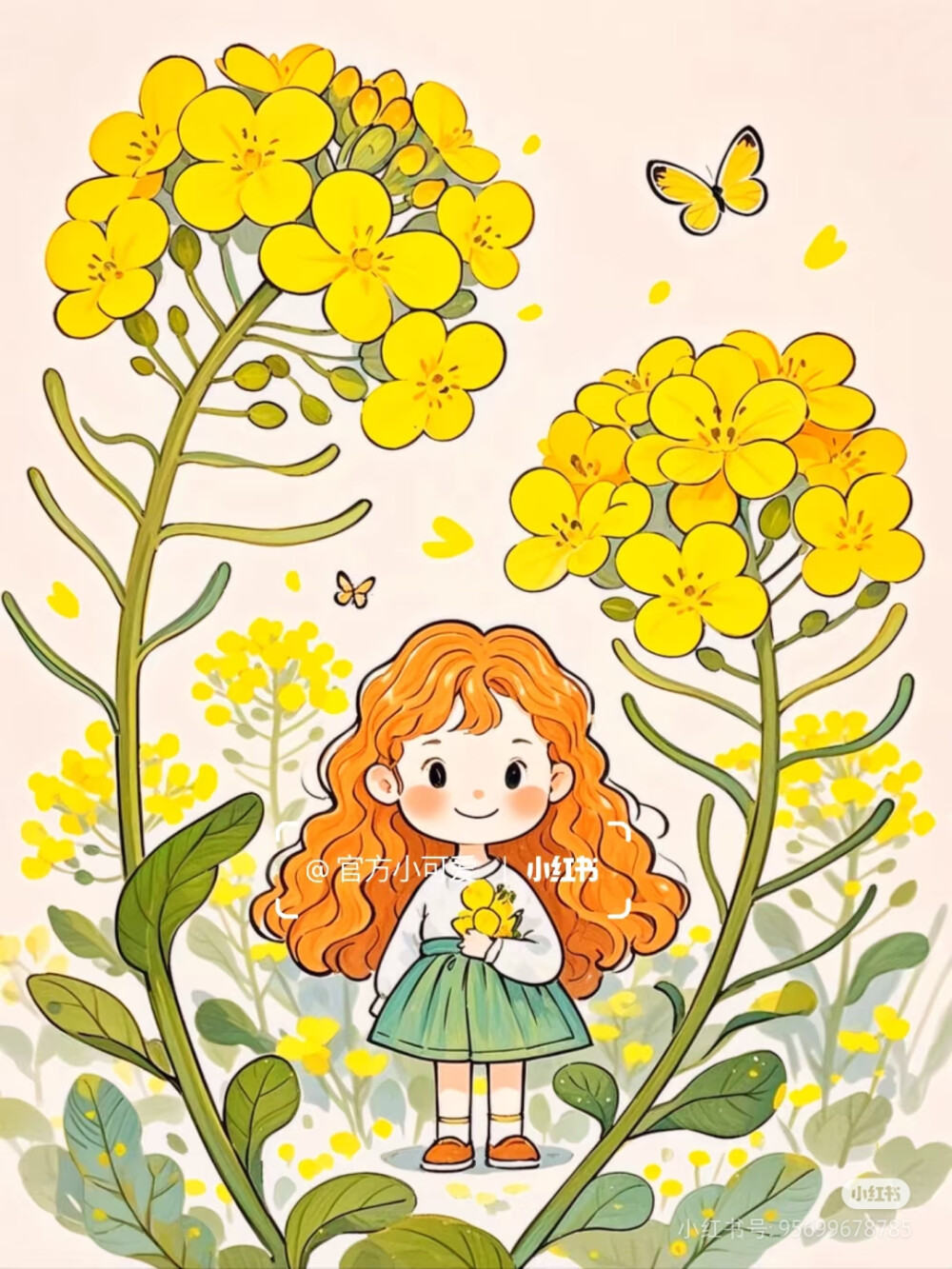 油菜花女孩动漫