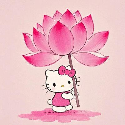 Hello Kitty头像 微信头像 QQ头像 毛毡 公仔 软绵绵 超级可爱 花花 荷花