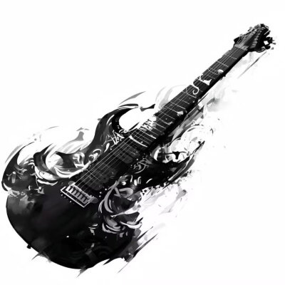 电吉他钢琴贝斯初音未来背景图