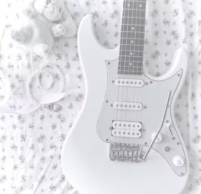 电吉他钢琴贝斯初音未来背景图