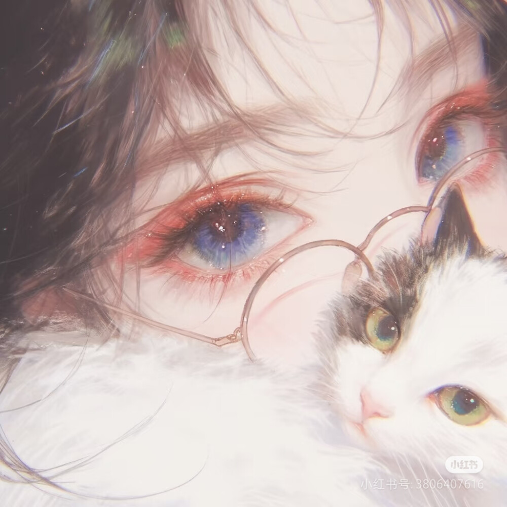 女孩和猫！羊毛卷~