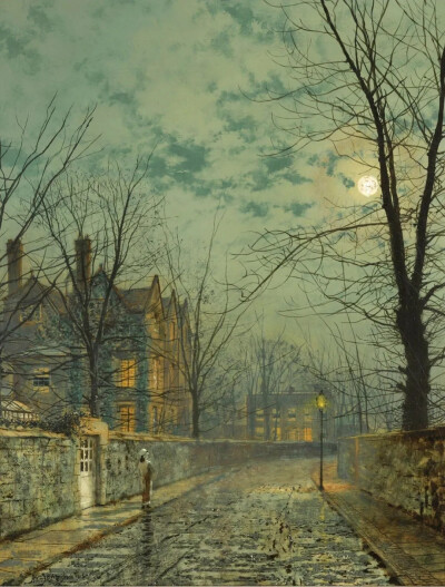 约翰·阿特金森·格里姆肖（John Atkinson Grimshaw，1836年9月6日－1893年10月13日）是英国维多利亚时代的著名画家，以其独特的夜景和城市景观作品而闻名。