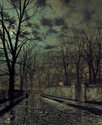 约翰·阿特金森·格里姆肖（John Atkinson Grimshaw，1836年9月6日－1893年10月13日）是英国维多利亚时代的著名画家，以其独特的夜景和城市景观作品而闻名。