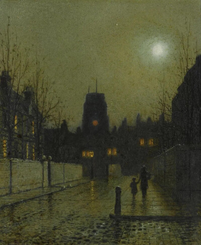 约翰·阿特金森·格里姆肖（John Atkinson Grimshaw，1836年9月6日－1893年10月13日）是英国维多利亚时代的著名画家，以其独特的夜景和城市景观作品而闻名。