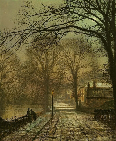 约翰·阿特金森·格里姆肖（John Atkinson Grimshaw，1836年9月6日－1893年10月13日）是英国维多利亚时代的著名画家，以其独特的夜景和城市景观作品而闻名。