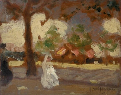 詹姆斯·威尔逊·莫里斯（James Wilson Morrice，1865-1924年），是国际上闻名的加拿大景观画家之一，他的作品漂亮的灰色调永远显得那么含蓄神秘，好的色调也是一幅优秀色彩作品的灵魂。