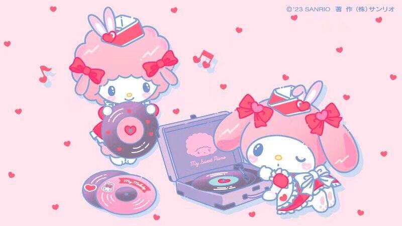 三丽鸥美乐蒂piano小羊