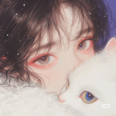 女孩和猫！羊毛卷~