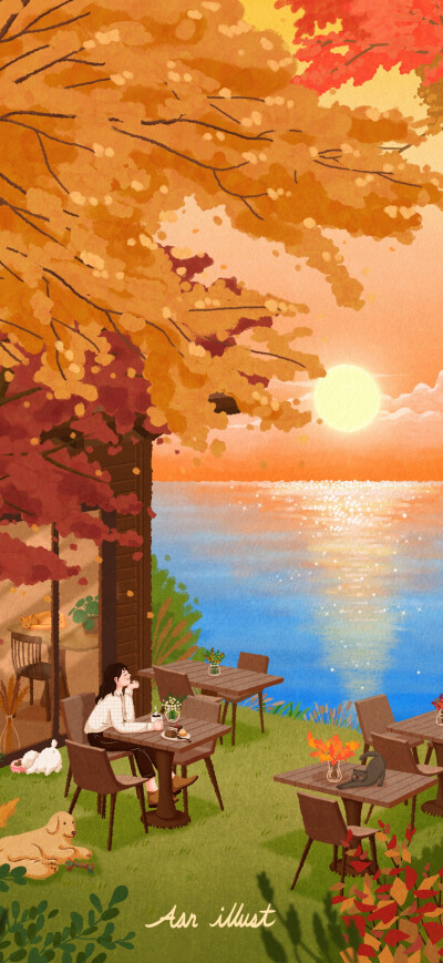 清新治愈插画
插画师：aan illust