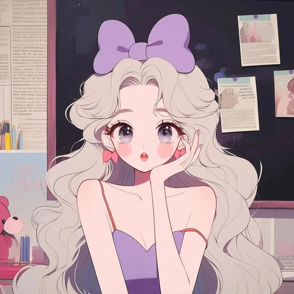 卡通女头