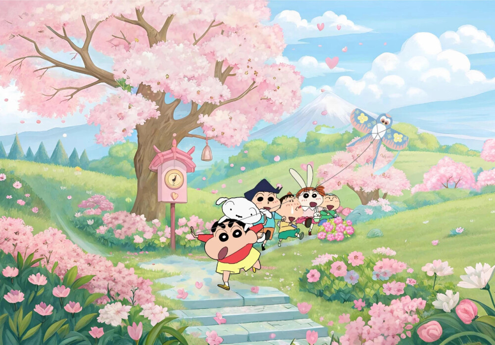 蜡笔小新-春天就该出去玩
手机壁纸，电脑壁纸