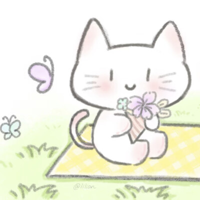 小猫情侣闺蜜头像/图源小红书@小白合