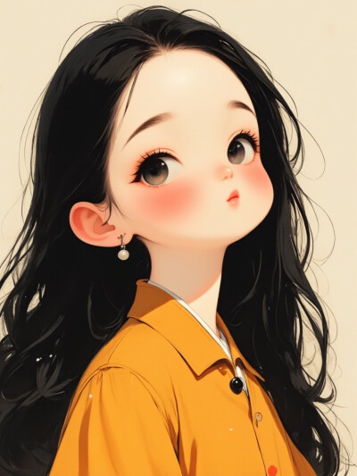 可爱卡通女生头像 大头系