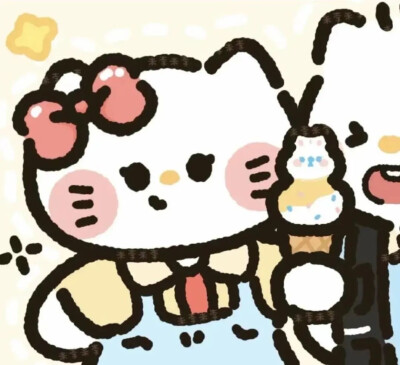 kitty情侣头像|可爱 搞怪