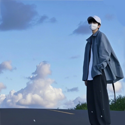单人情头，蓝色天空