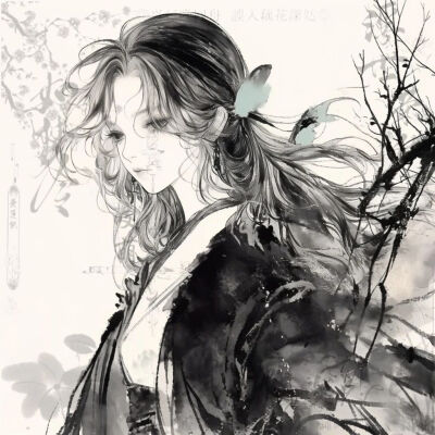 古风头像｜水墨风（女 