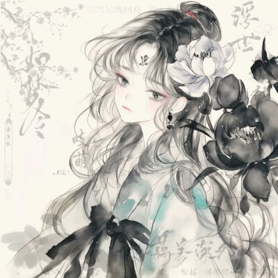 古风头像｜水墨风（女 