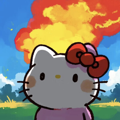 发现一组“精神状态”很美的kitty头像
来源：谈子画