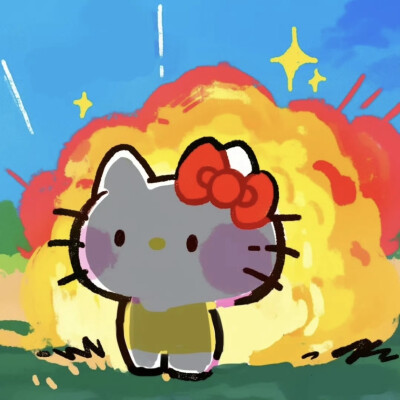 发现一组“精神状态”很美的kitty头像
来源：谈子画