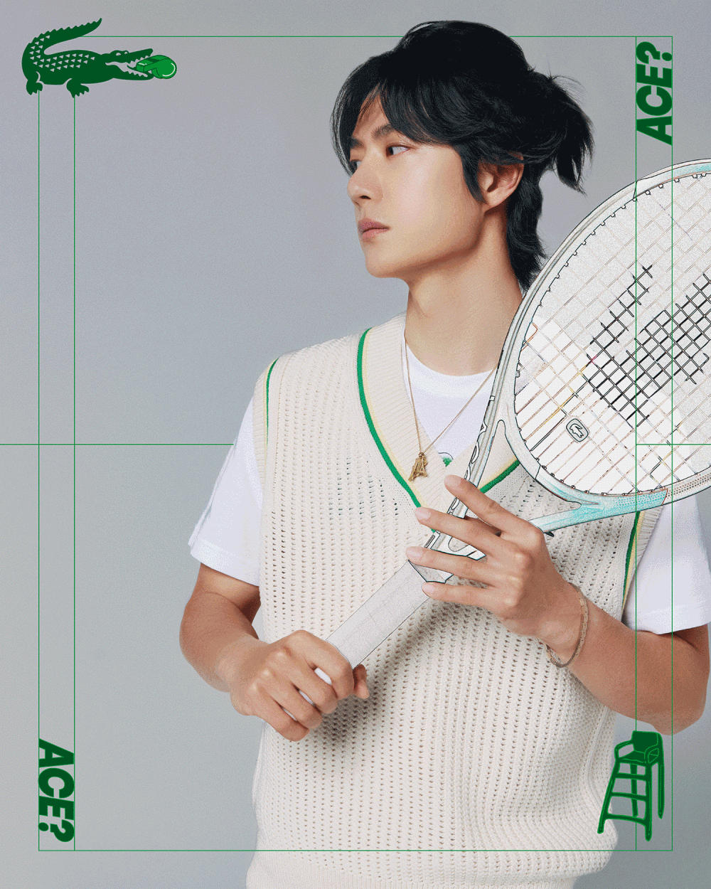 Lacoste：
#鳄鱼戏法#  
ACE？是直接得分。
ACE！是他的出其不意。
@UNIQ-王一博 演绎LACOSTE 2025春夏系列，多元叠搭写意松弛格调。打出手上的鳄鱼牌，胜负，自有定夺。
前往http://t.cn/A6r6Qdhj解锁同款。
#LACOSTE2025春夏系列# #LACOSTE品牌全球代言人王一博# ​​​