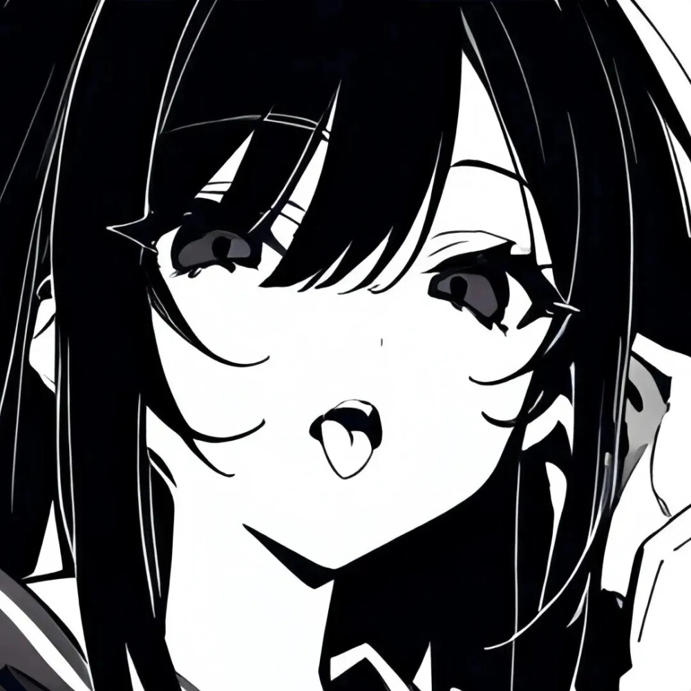 黑白动漫女头