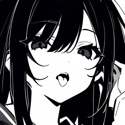 黑白动漫女头