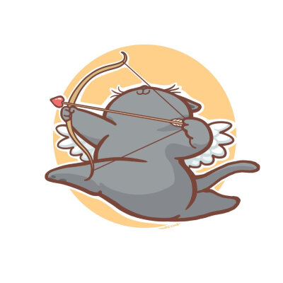 丘比特猫咪头像