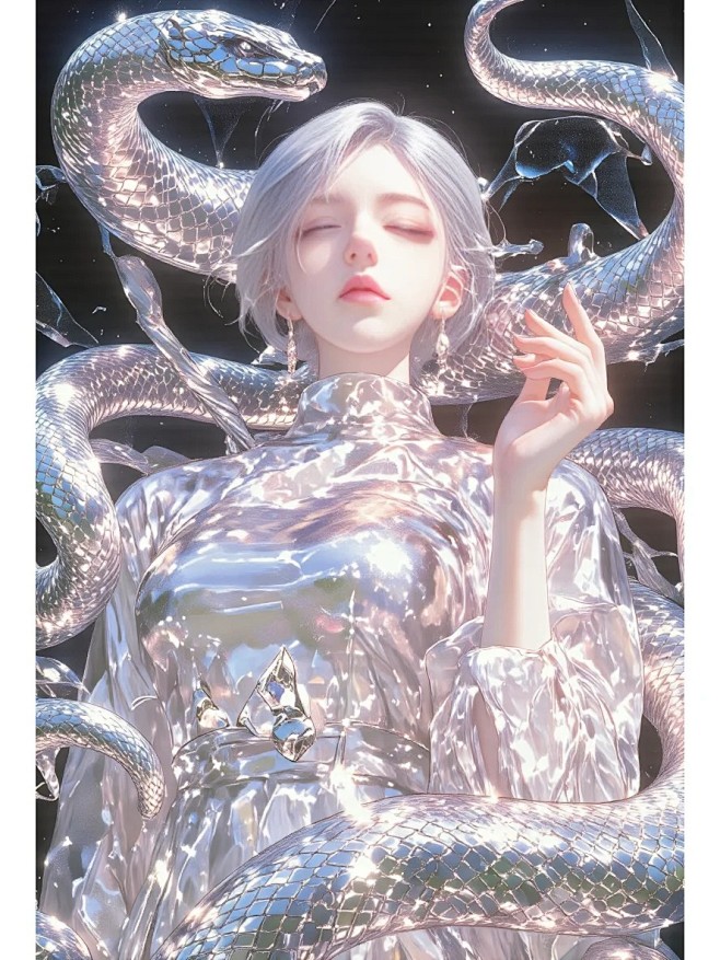 银蛇美人