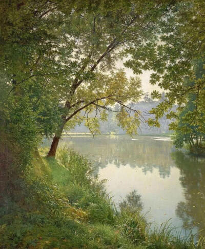 亨利・比瓦（Henri Biva）1848 年生于巴黎蒙马特，1929 年逝于巴黎。这位法国后印象派画家以细腻光影与诗意乡村闻名，被誉为 “巴黎西郊的田园诗人”，作品融合现实与自然主义，获法国荣誉军团骑士勋章。