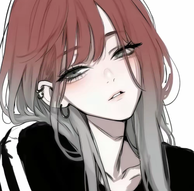 红色系女头 动漫女头