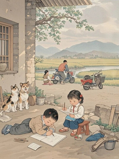 小时候