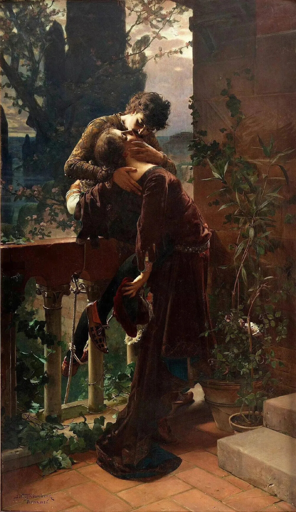 朱利叶斯·克龙贝里（Julius Kronberg，1850—1921）是瑞典著名艺术家与装饰画家，同时也是典型的学院派画家。他的作品画面丰富灵动且精致细腻，极具艺术感染力。